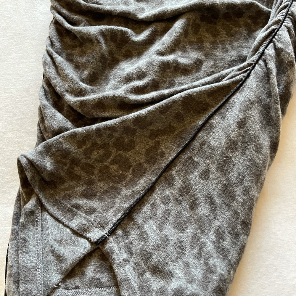 Sundry Ruched Leopard Mini Dress - Picture 7 of 7